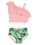 Flamingo Frenzy Girl's Swim Suit