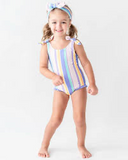 Rainbow Lane Stripe Girl's Swim Wear