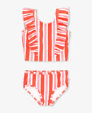 Cayenne Pop Strip Girl's Swim Suit