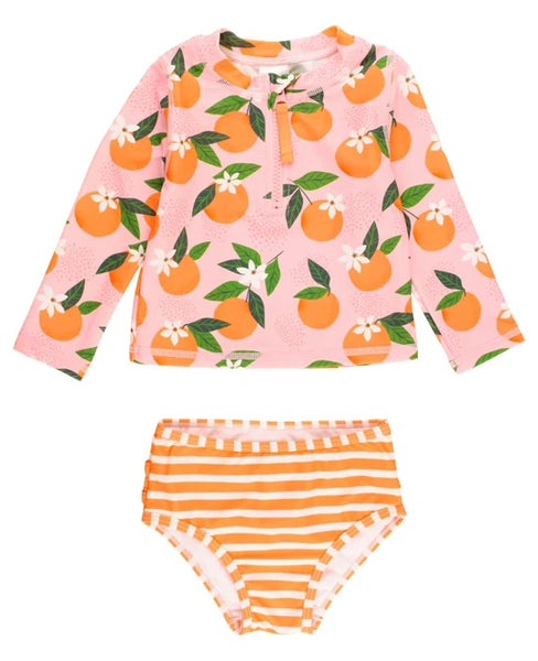 Orange You The Sweetest Girl's Swim Suit