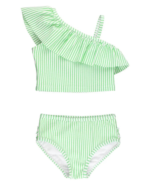 Spring Green Girl's Swim Suit