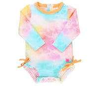 Rainbow Tie Dye Girl's Swim Wear