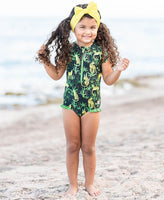 On Safari Girl's Swim Suit