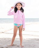 Orchid Oasis Girl's Swim Suit