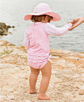 Pink Polka Dot Girl's Swim Suit