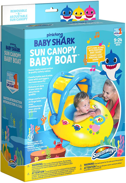 Baby Shark Sun Canopy Baby Boat